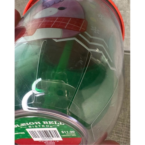 Holiday Squishmallow Cup With Straw - Picture 7 of 9